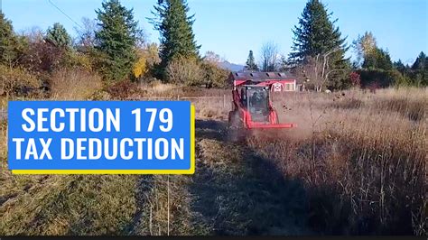 skid steer depreciation schedule|section 179 skid steer deduction.